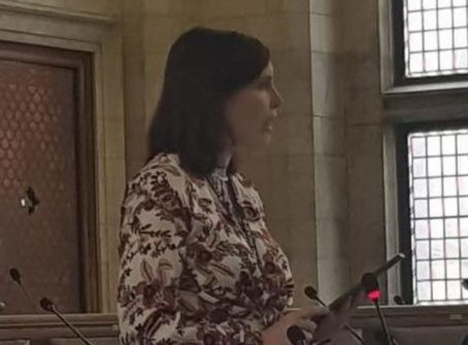 Councillor Adele Douglas speaking